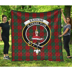 Erskine Tartan Crest Quilt