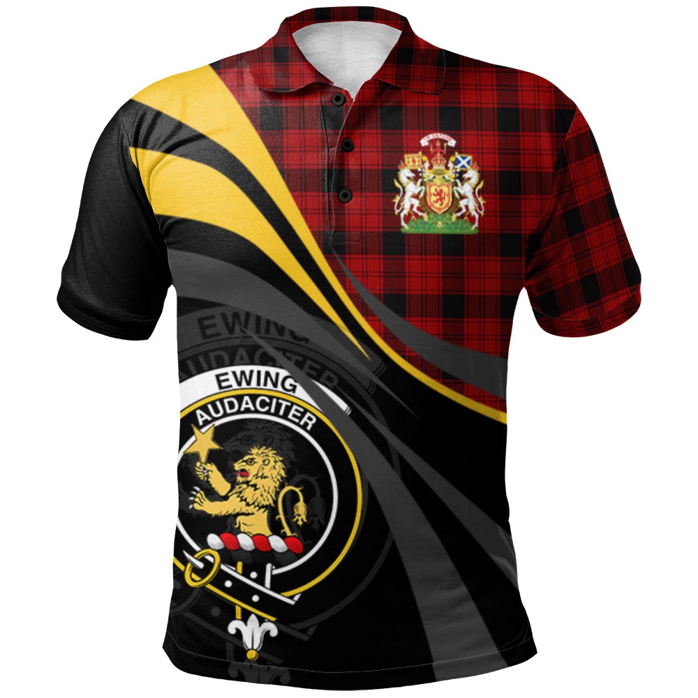 Ewing Tartan Polo Shirt - Royal Coat Of Arms Style