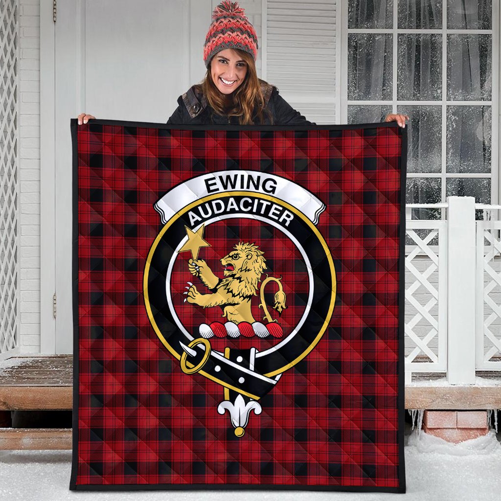 Ewing Tartan Crest Quilt