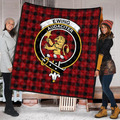 Ewing Tartan Crest Quilt