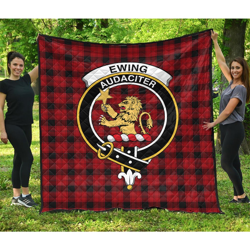 Ewing Tartan Crest Quilt