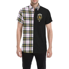 MacPherson Dress Modern Tartan Short Sleeve Shirt - Half Of Me Style