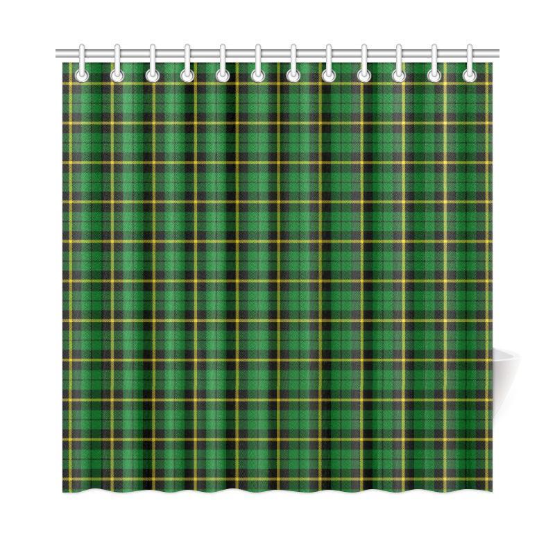 Wallace Hunting - Green Tartan Shower Curtain