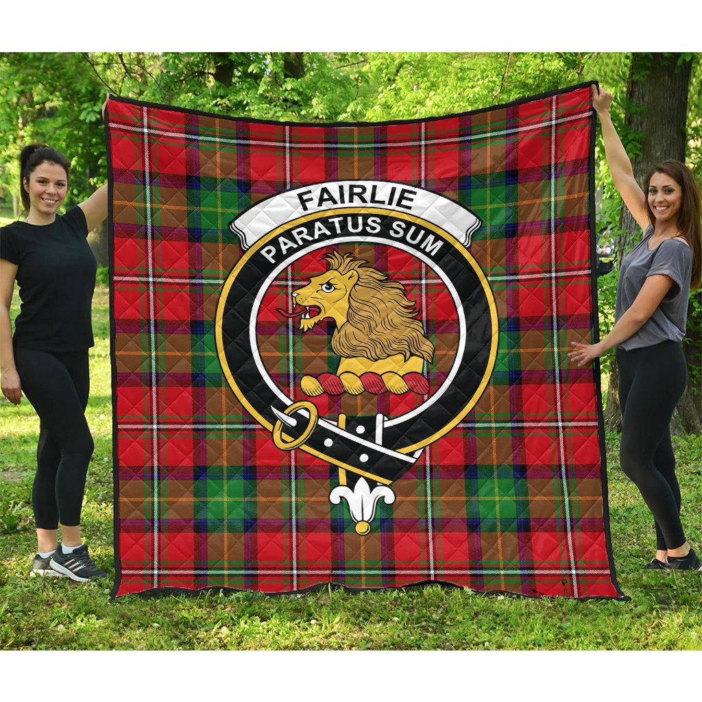 Fairlie Modern Tartan Crest Quilt