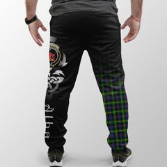 Farquharson Modern Tartan Crest Jogger Sweatpants - Alba Celtic Style