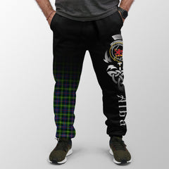 Farquharson Modern Tartan Crest Jogger Sweatpants - Alba Celtic Style