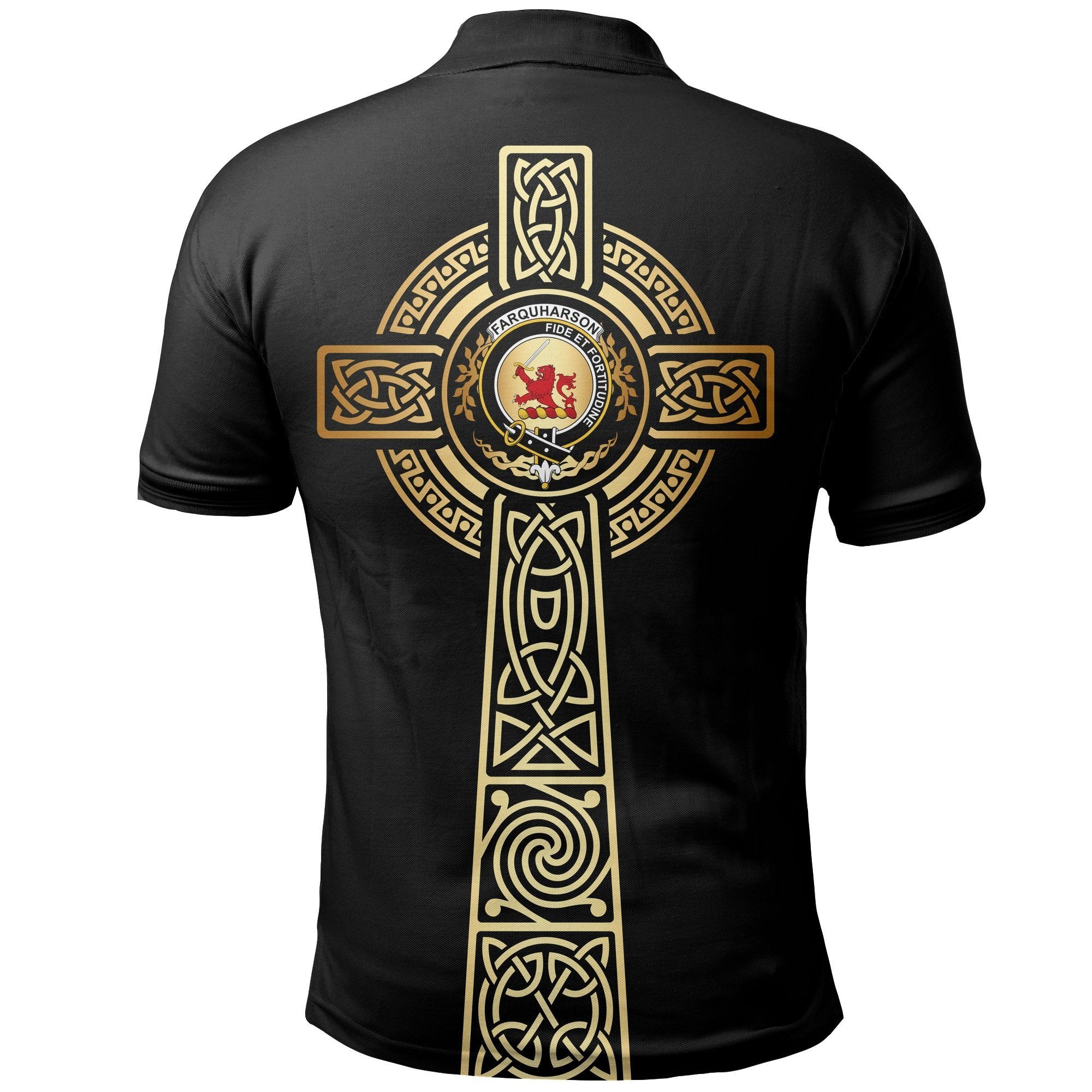 Farquharson Clan Unisex Polo Shirt - Celtic Tree Of Life