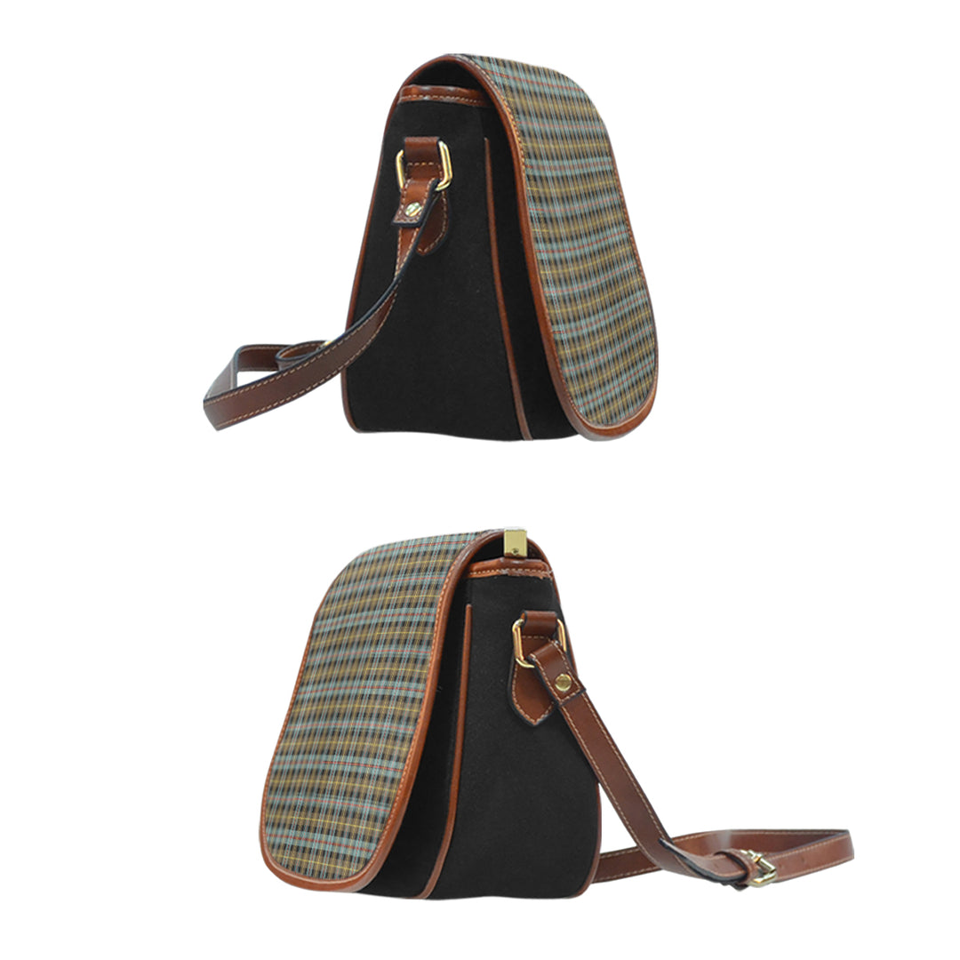 Farquharson Weathered Tartan Saddle Handbags