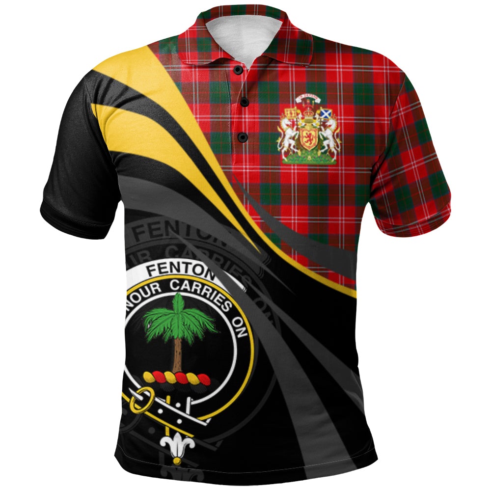 Fenton Tartan Polo Shirt - Royal Coat Of Arms Style