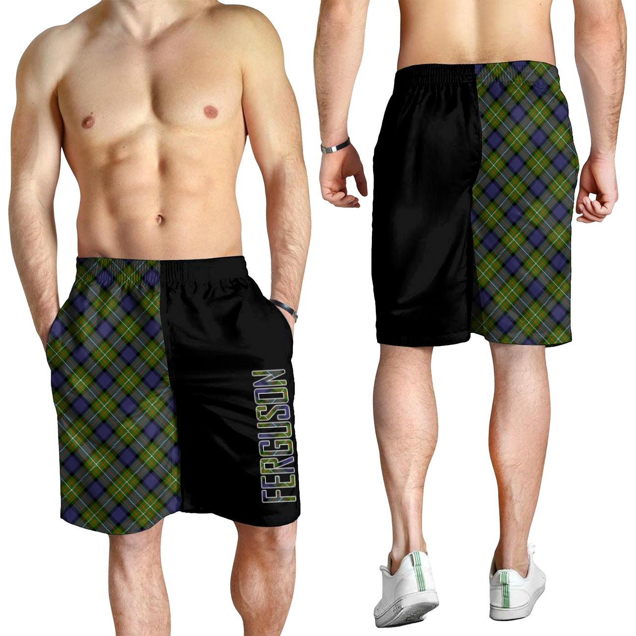 Ferguson Modern Tartan Crest Men's Short - Cross Style