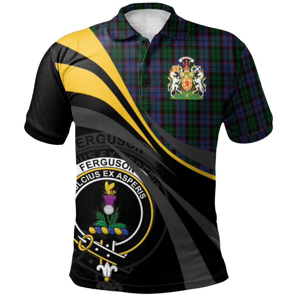 Ferguson of Balquhidder 03 Tartan Polo Shirt - Royal Coat Of Arms Style