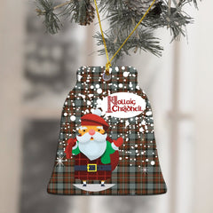 Fergusson Weathered Tartan Christmas Ceramic Ornament - Santa Style