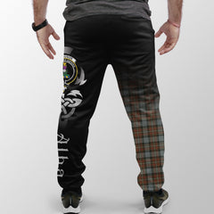 Fergusson Weathered Tartan Crest Jogger Sweatpants - Alba Celtic Style