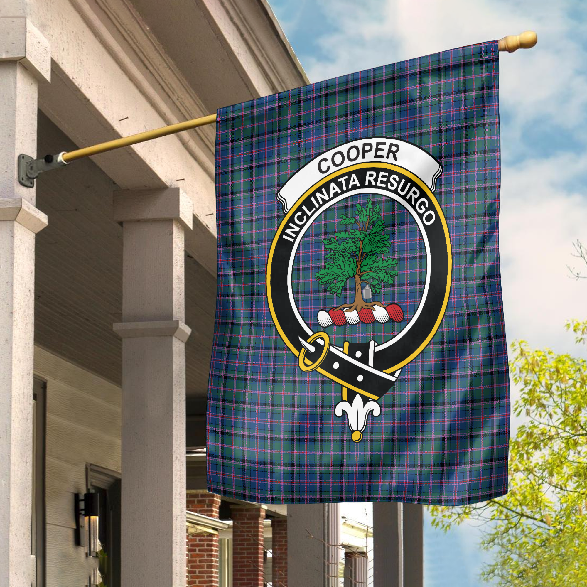 Cooper Ancient Tartan Crest 2 Garden Flag