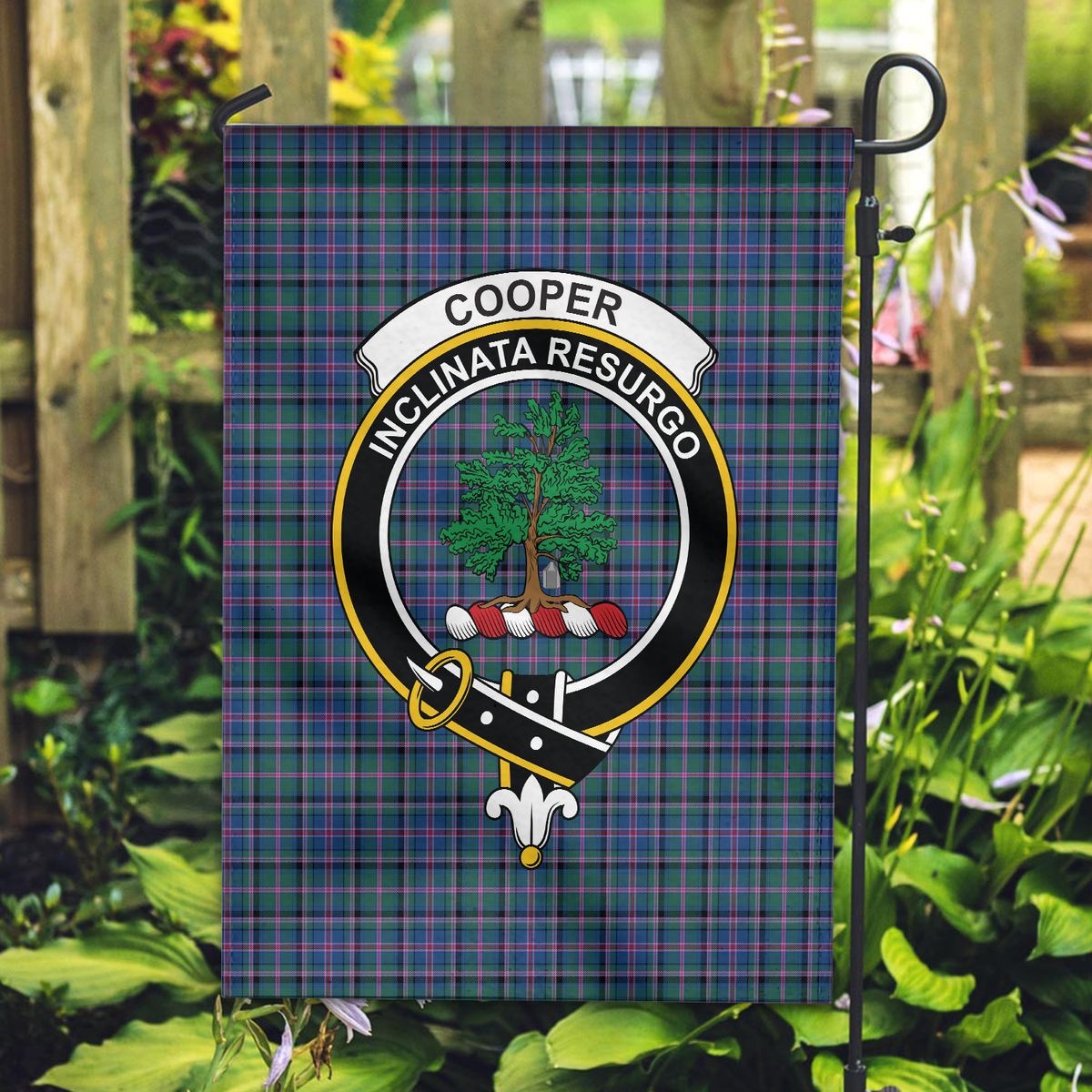 Cooper Ancient Tartan Crest 2 Garden Flag