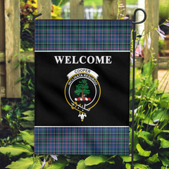 Cooper Ancient Tartan Crest 2 Black Garden Flag