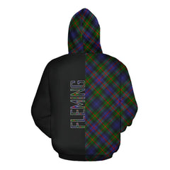 Fleming Tartan Hoodie Half of Me - Cross Style