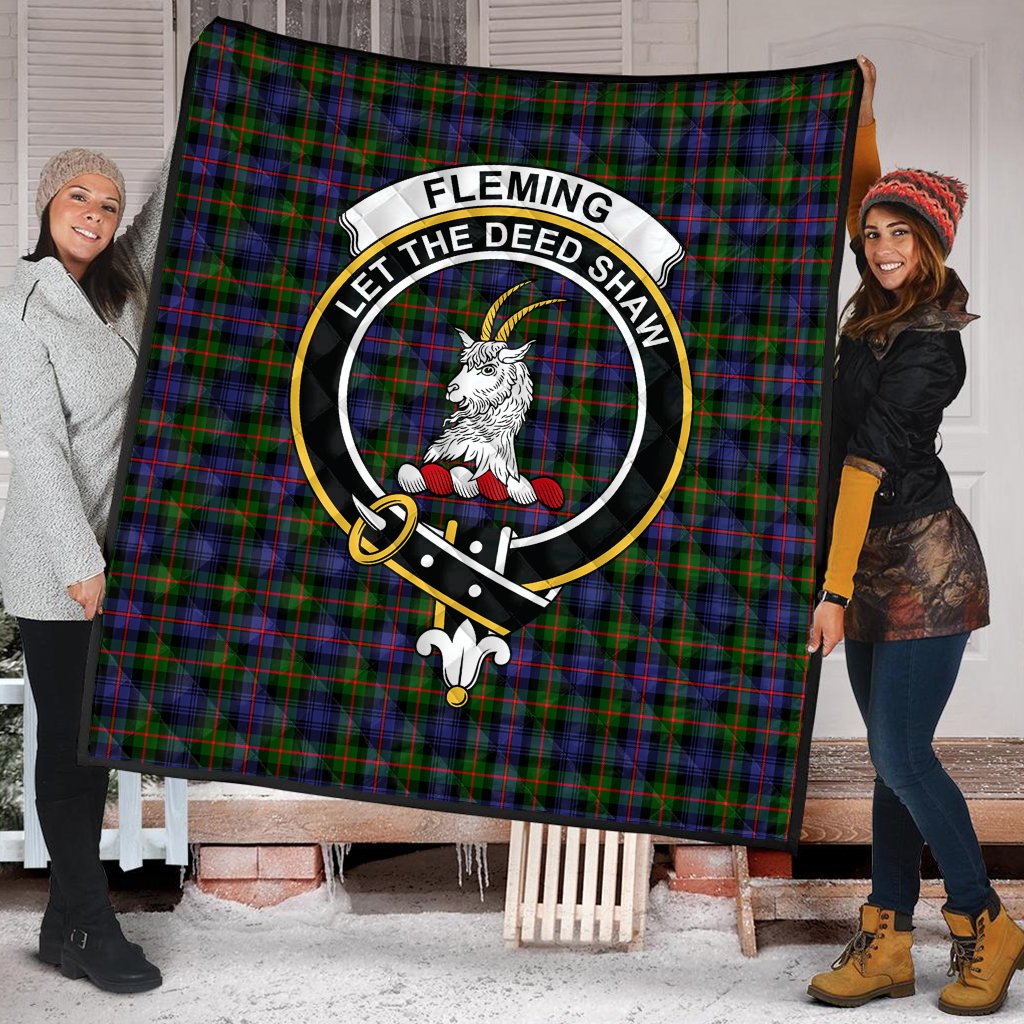 Fleming Tartan Crest Quilt