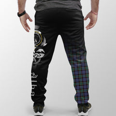 Fletcher Modern Tartan Crest Jogger Sweatpants - Alba Celtic Style