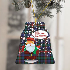 Fletcher of Dunans Tartan Christmas Ceramic Ornament - Santa Stylec