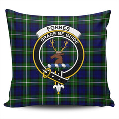 Scottish Forbes Modern Tartan Crest Pillow Cover - Tartan Cushion Cover