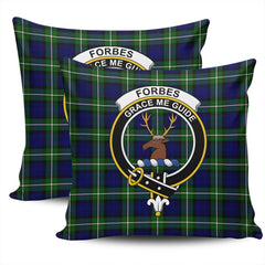 Scottish Forbes Modern Tartan Crest Pillow Cover - Tartan Cushion Cover