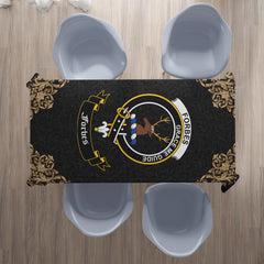 Forbes Crest Tablecloth - Black Style
