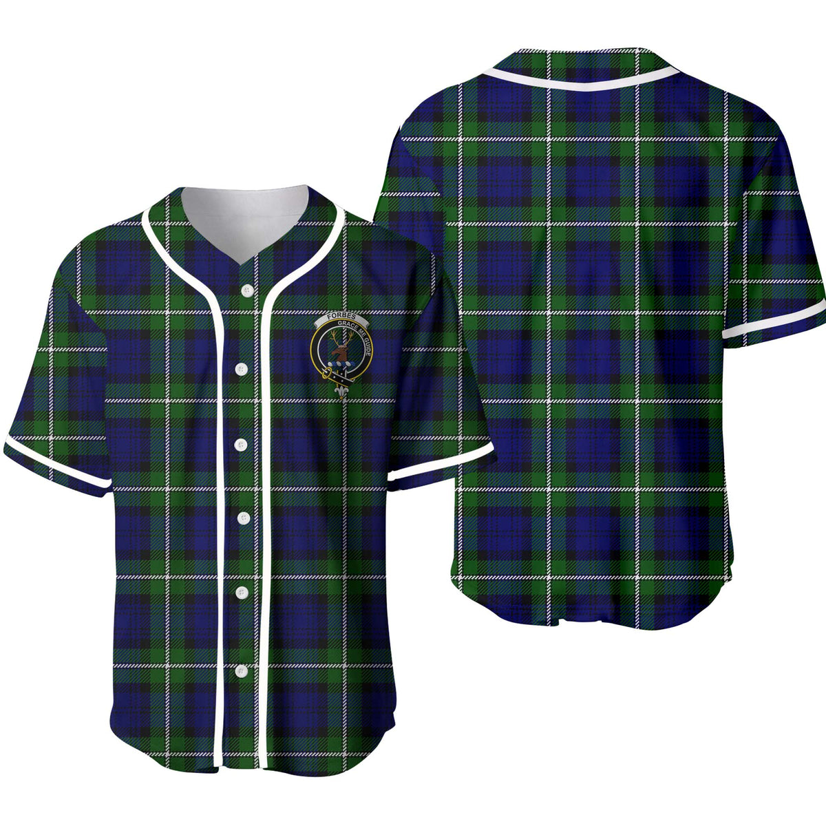 Forbes Tartan Unisex Baseball Jersey