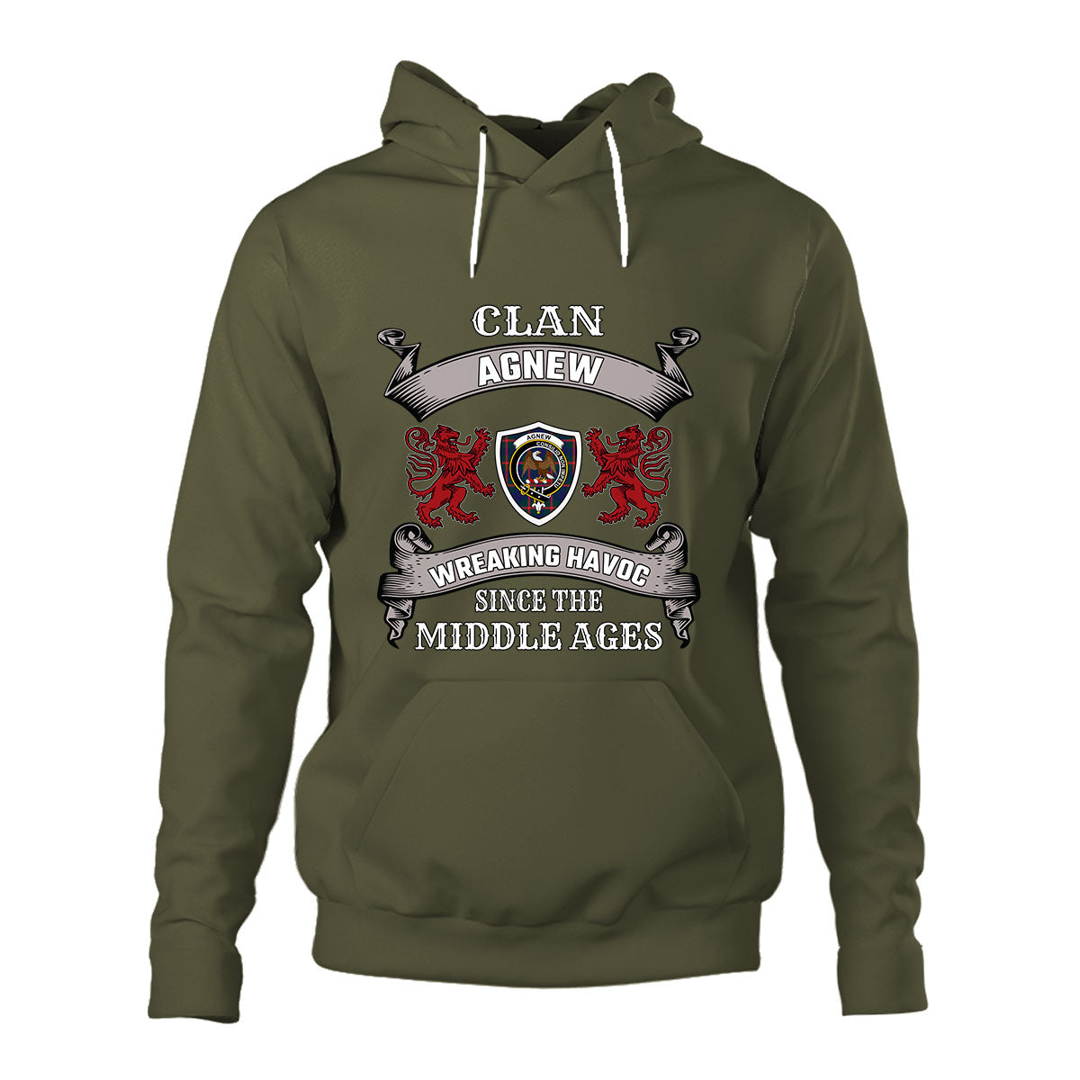 Agnew Family Tartan - 2D Unisex Hoodie