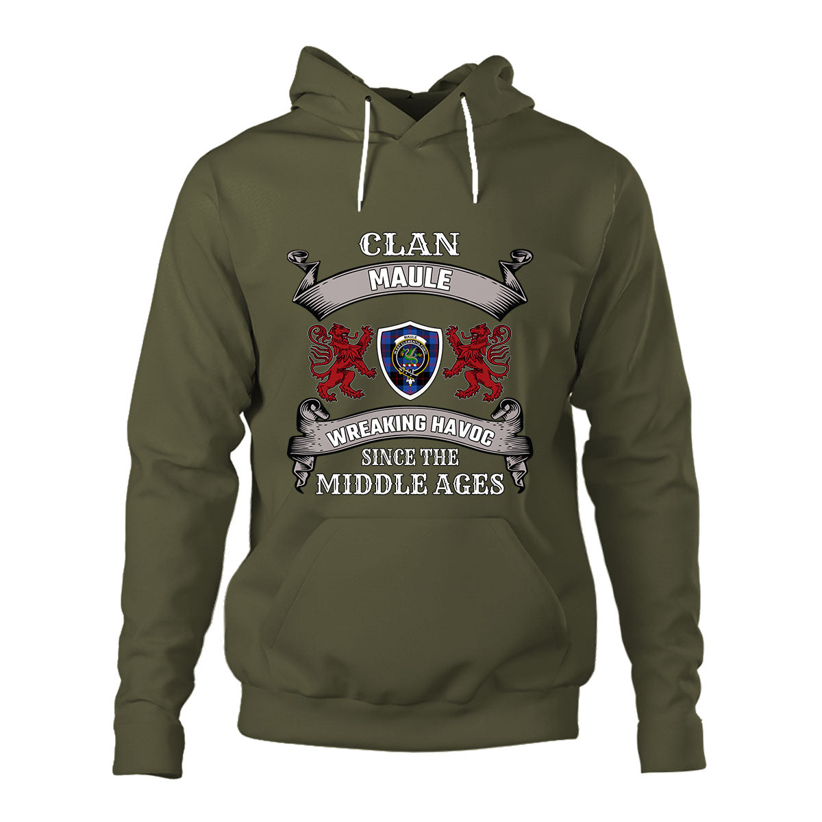 Maule Family Tartan - 2D Unisex Hoodie