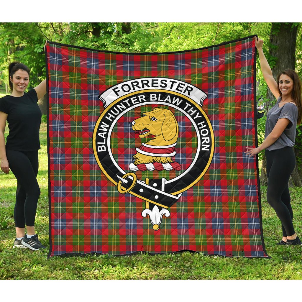 Forrester Tartan Crest Quilt