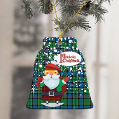 Forsyth Ancient Tartan Christmas Ceramic Ornament - Santa Style