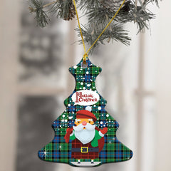 Forsyth Ancient Tartan Christmas Ceramic Ornament - Santa Style