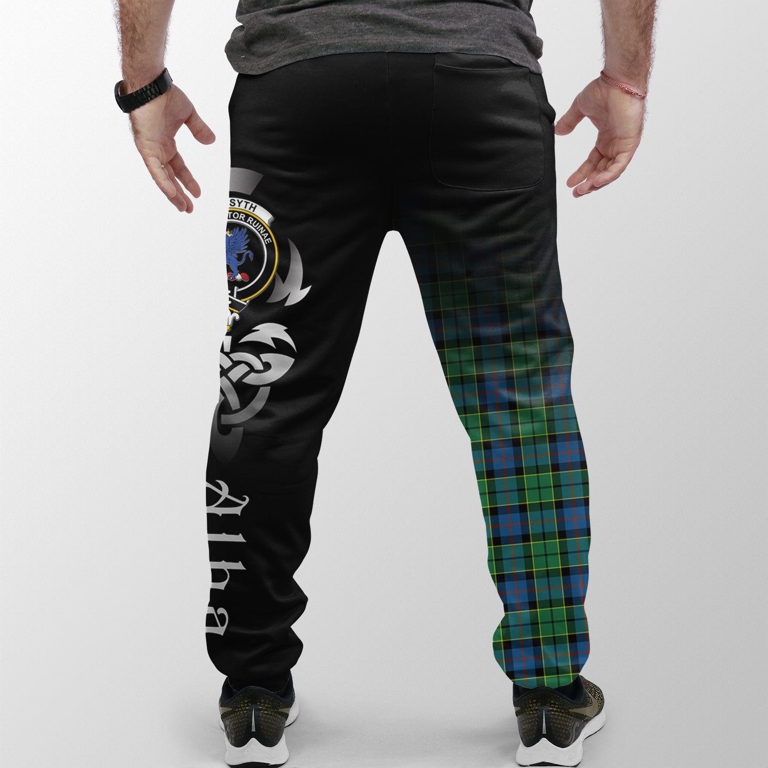 Forsyth Ancient Tartan Crest Jogger Sweatpants - Alba Celtic Style