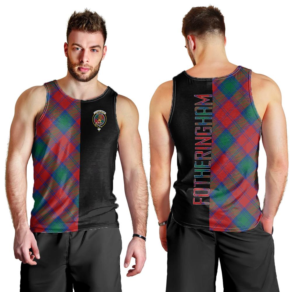 Fotheringham Modern Tartan Crest Men's Tank Top - Cross Style