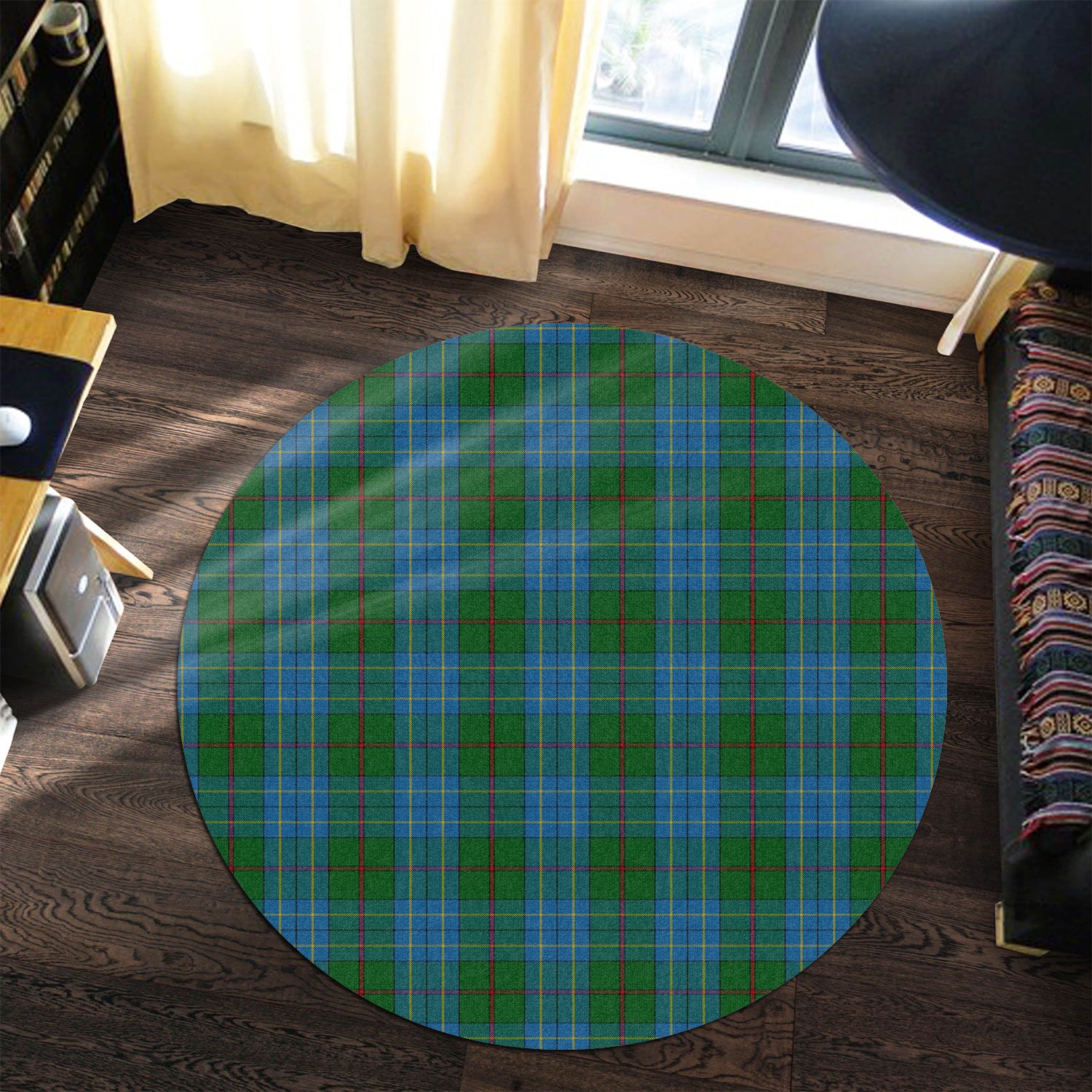 Fox Hunting Tartan Round Rug