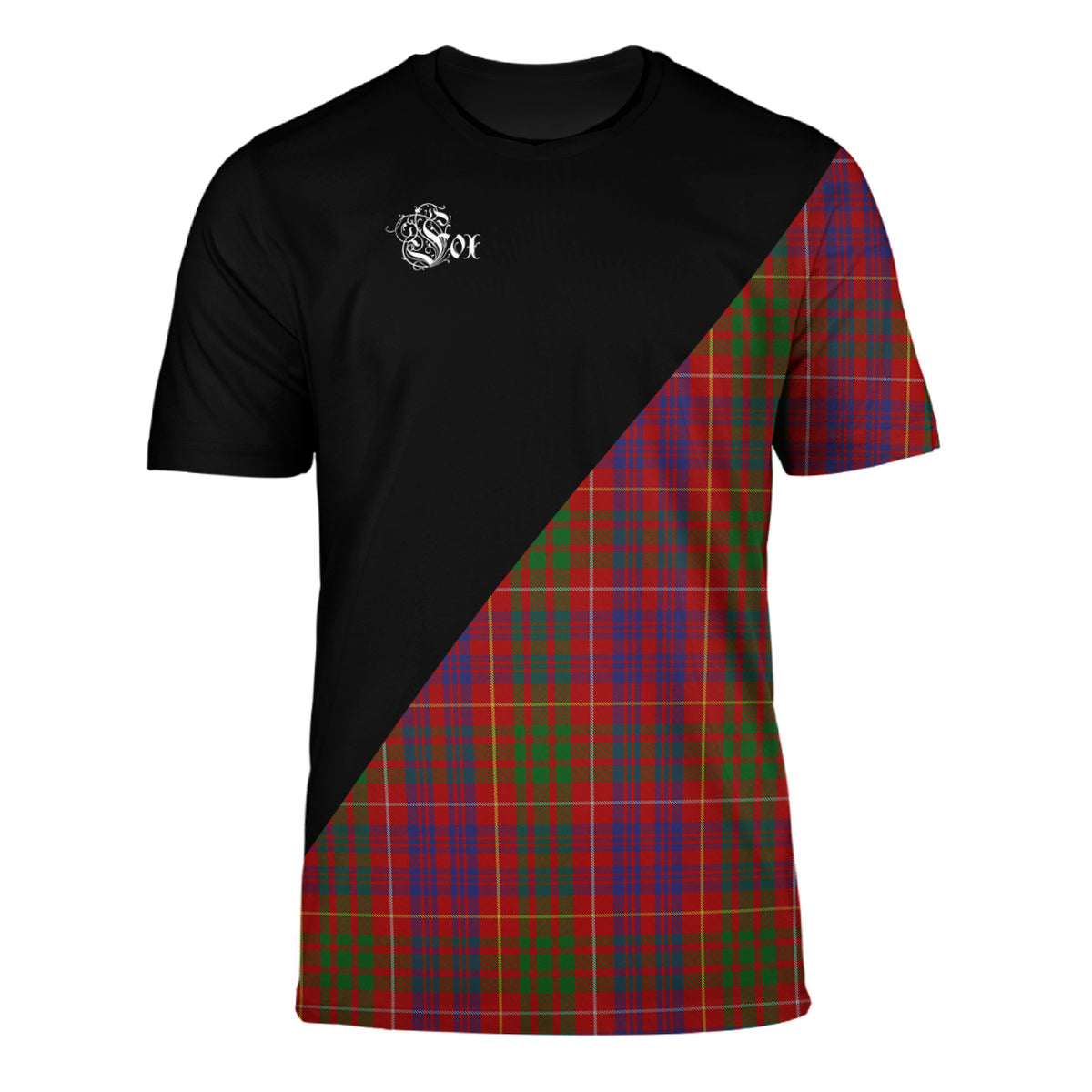 Fox Red Tartan - Military T-Shirt