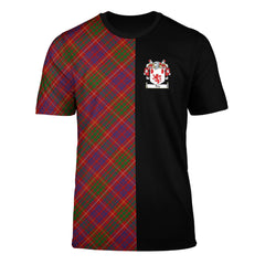 Fox Red Tartan T-Shirt Half of Me - Cross Style