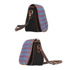 Frame Tartan Saddle Handbags