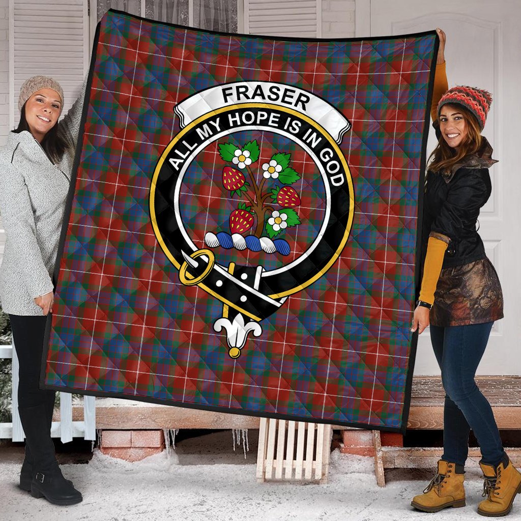 Fraser Ancient Tartan Crest Quilt