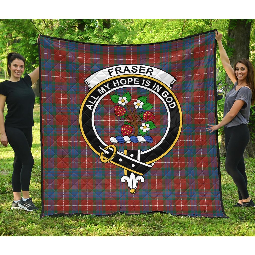 Fraser Ancient Tartan Crest Quilt