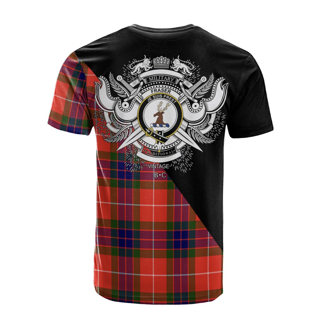 Fraser Modern Tartan - Military T-Shirt