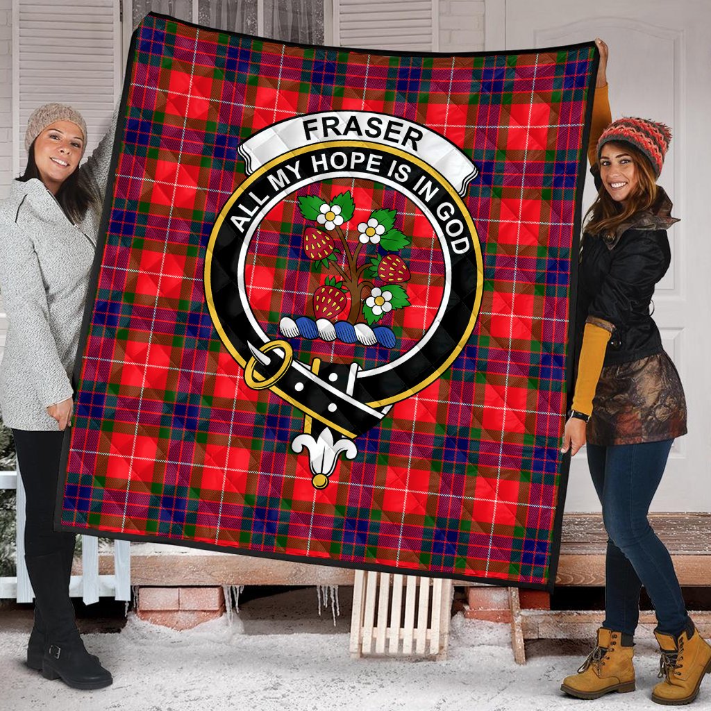 Fraser Modern Tartan Crest Quilt