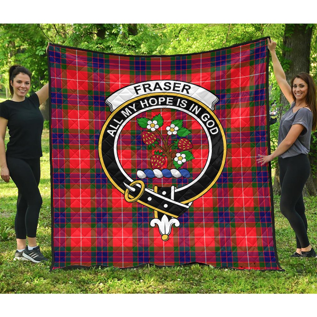 Fraser Modern Tartan Crest Quilt