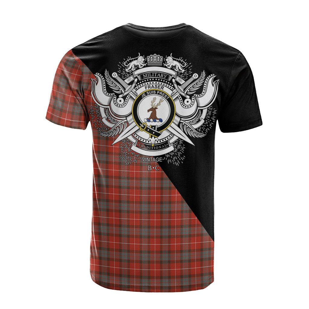 Fraser Weathered Tartan - Military T-Shirt