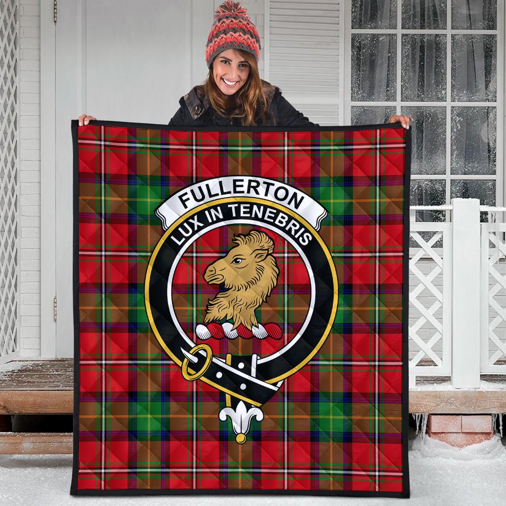 Fullerton Tartan Crest Quilt