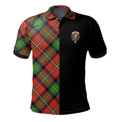 Fullerton Tartan Polo Shirt Half of Me - Cross Style