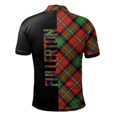 Fullerton Tartan Polo Shirt Half of Me - Cross Style