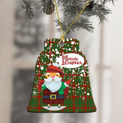 Fulton Tartan Christmas Ceramic Ornament - Santa Style