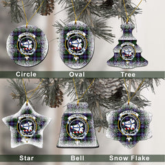 Galbraith Tartan Christmas Ceramic Ornament - Snow Style